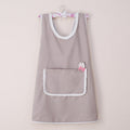 Lovely Princess Nail Beauty Apron Coffee Restaurant Work Clothes(Rabbit Grey)