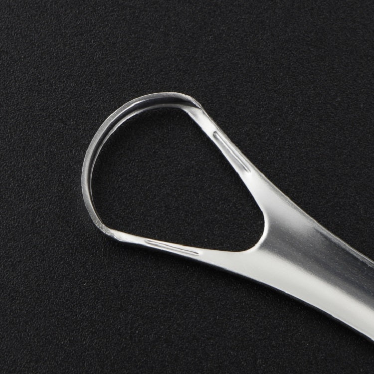 Oral Cleaning Stainless Steel Tongue Scraper, Specification:14.6 × 2.4 cm