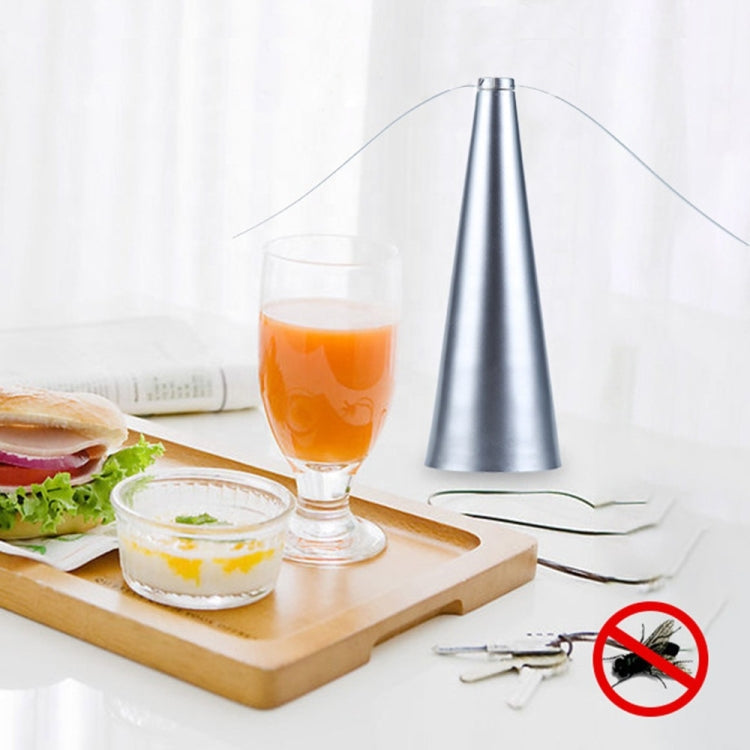 Multifunctional Fan Blade Automatic Fly Catcher Mosquito Repellent Fan, Size: 9x9x25cm (Gold)