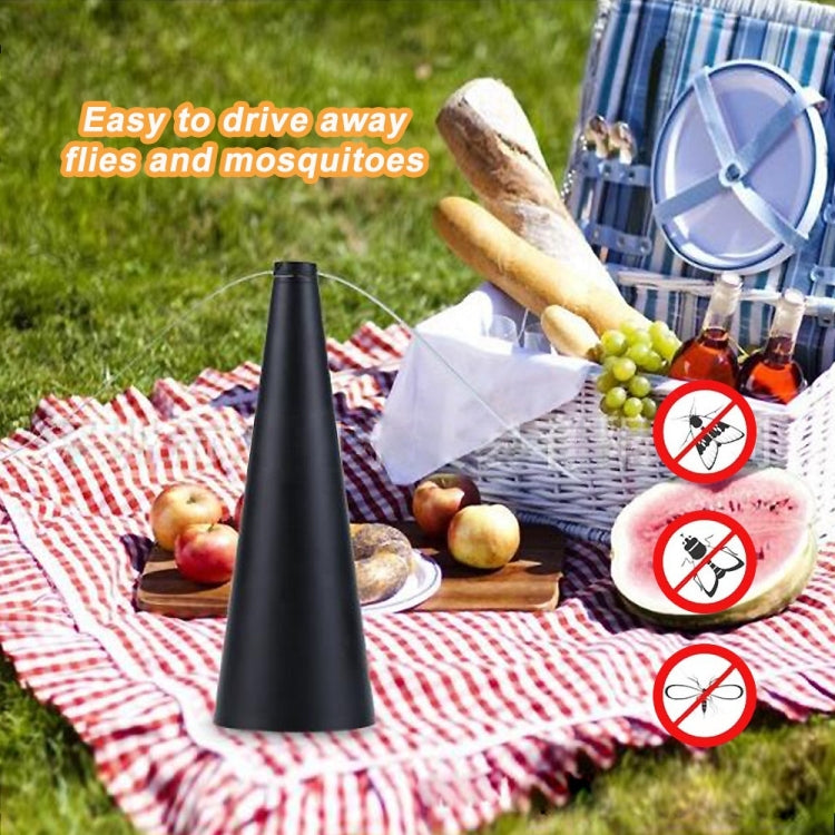 Multifunctional Fan Blade Automatic Fly Catcher Mosquito Repellent Fan, Size: 9x9x25cm (Gold)