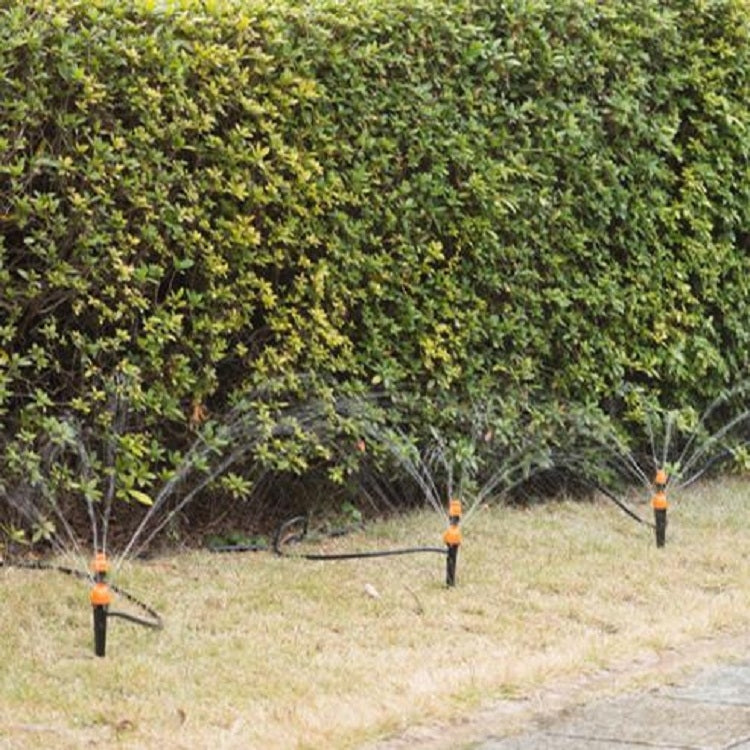 Gardening Adjustable Equipment Micro-Spray Drip Irrigation Atomizing Sprinkler Automatic Watering Device, Size:21cm(Orange)
