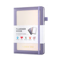 YMX-018 A5 Weekly Plan Monthly Plan Book Self-Regulation Strap Notebook Without Sticker(Purple)