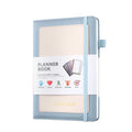 YMX-018 A5 Weekly Plan Monthly Plan Book Self-Regulation Strap Notebook Without Sticker(Sky Blue)