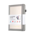 YMX-018 A5 Weekly Plan Monthly Plan Book Self-Regulation Strap Notebook Without Sticker(Gray)