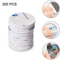 200 PCS 25x1.5mm Round EVA Foam Double-sided Adhesive Strong High-viscosity Sponge Sticker(White)