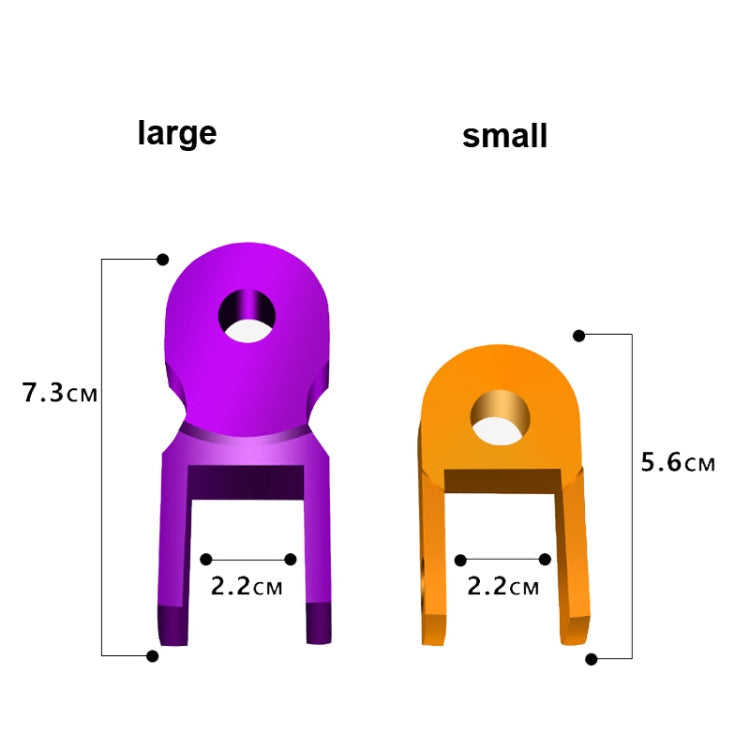 2 Pairs Shock Absorber Extender Height Extension for Motorcycle, Size: Small(Yellow)