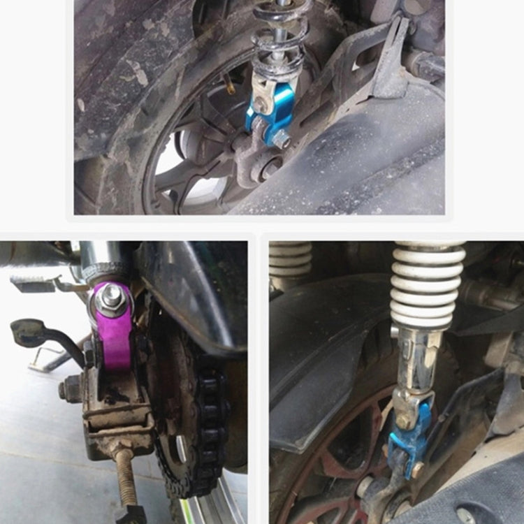 2 Pairs Shock Absorber Extender Height Extension for Motorcycle, Size: Small(Purple)