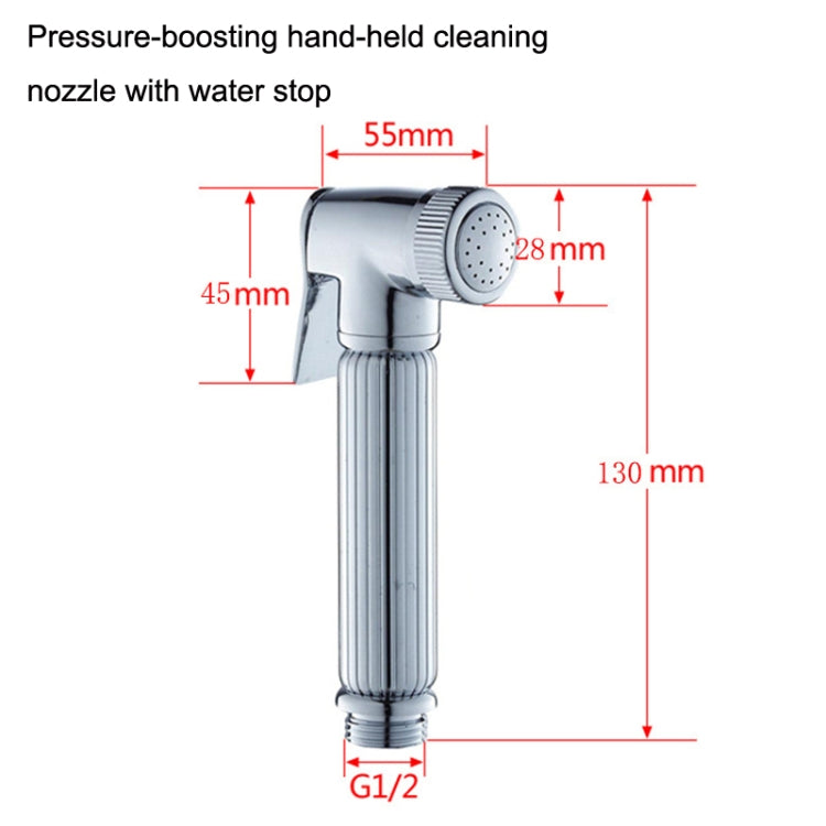 Multifunctional Wome Washers Pressure With Water Stop Woman Wash Nozzle Set, Colour:Gold