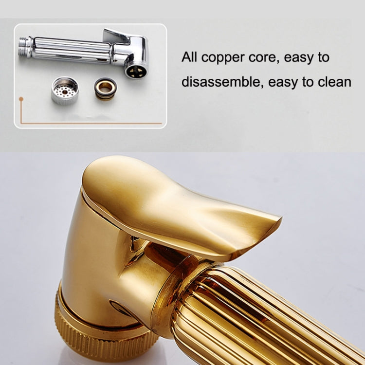 Multifunctional Wome Washers Pressure With Water Stop Woman Wash Nozzle Set, Colour:Gold