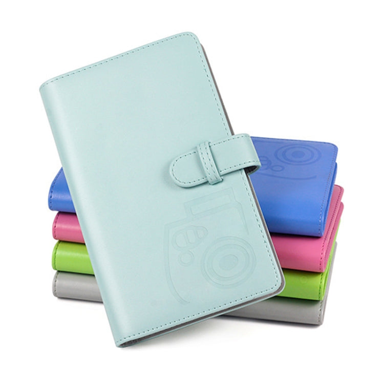 96 Photos Album PU Leather Storage Clip Card Holder Books(Gray)