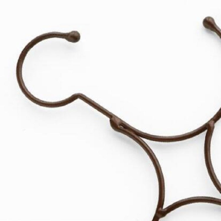 Multi-Circle Hook Hanging Hanging Scarf Belt Scarf Tie Hanger Rack, Size:50.5x20.5cm(Bronze)