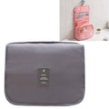 Travel Large-Capacity Storage Portable Portable Waterproof Cosmetic Wash Storage Bag, Size:24 × 20 × 9.5 cm(Grey)