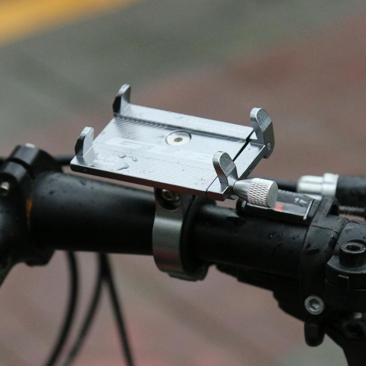 G-81 Bicycle Aluminum Alloy Mobile Phone Navigation Bracket Riding Equipment(Black)