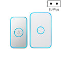CACAZI A78 Long-Distance Wireless Doorbell Intelligent Remote Control Electronic Doorbell, Style:EU Plug(Bright White)