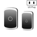 CACAZI A20 Smart Home Wireless Doorbell Digital Music Remote Control Doorbell, Style:US Plug(Black)