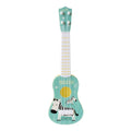 Light Blue Zebra Small Simulation Musical Instrument Mini Four Strings Playable Ukulele Early Childhood Education Music Toy