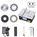 S3  96W Liftable Table Mini Table Saw Aluminum Cutting Machine,Spec: Black High Match(US Plug)