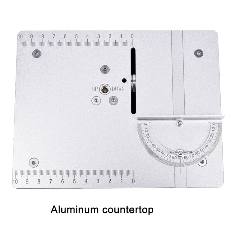 S3  96W Liftable Table Mini Table Saw Aluminum Cutting Machine,Spec: Black High Match(EU Plug)
