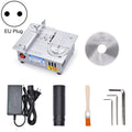 S3  96W Liftable Table Mini Table Saw Aluminum Cutting Machine,Spec: Silver Standard(EU Plug)