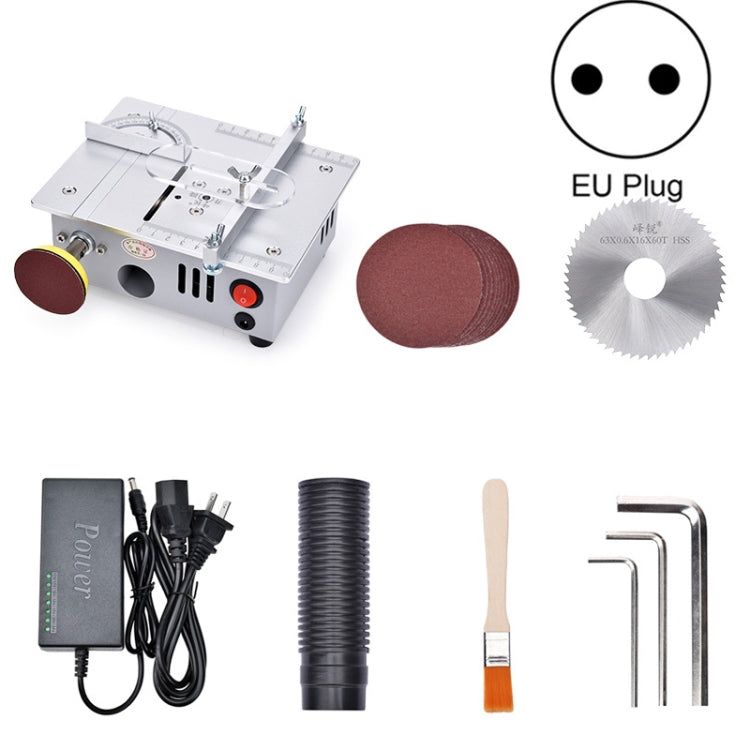 S6  96W Multifunctional Model Desktop Mini Table Saw Cutter,Spec: Standard Version(EU Plug)