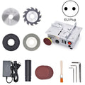 S6  96W Multifunctional Model Desktop Mini Table Saw Cutter,Spec: High-end Version(EU Plug)