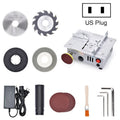 S6  96W Multifunctional Model Desktop Mini Table Saw Cutter,Spec: High-end Version(US Plug)
