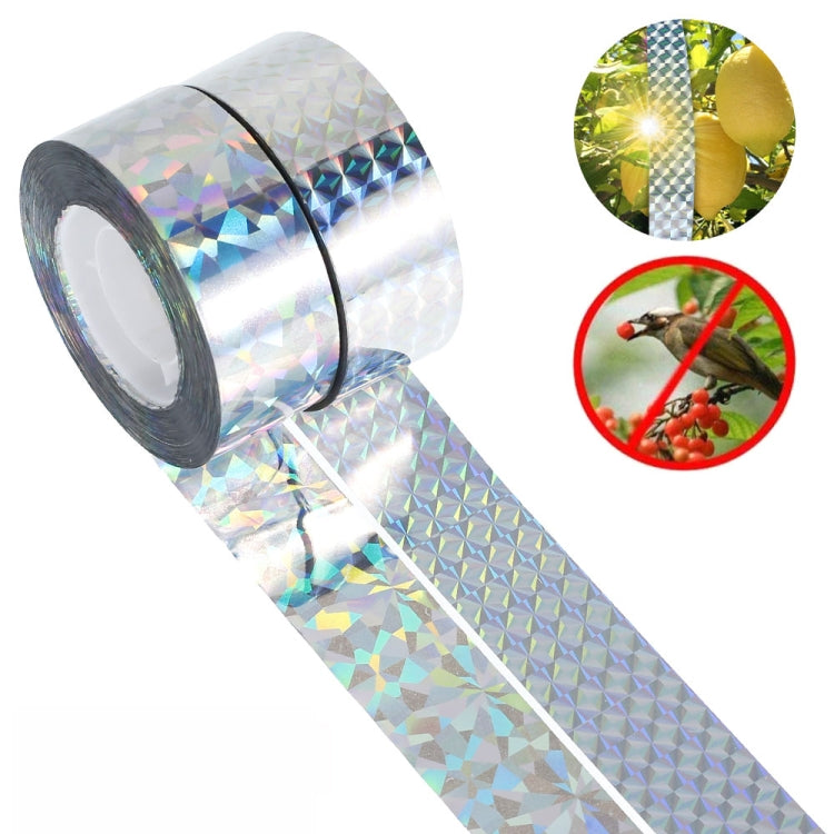 4.8 x 80m Double-sided Reflective Bird Repeller Ribbon Bird Chaser Garden Tool(Laser Floral)