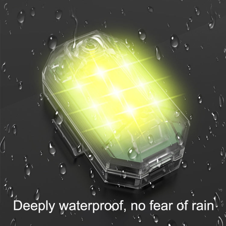 M3 Vibration Sensing Motorcycle Bicycle Aircraft Explosion Lights Cruise Flashing Anti-rear-end Collision Light(7 Color)