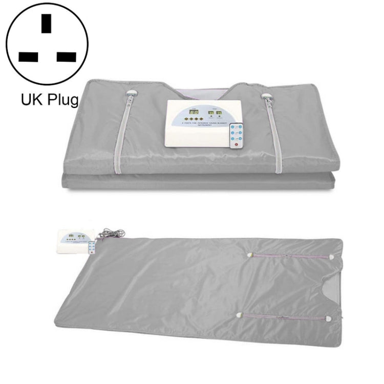 Infrared Far-ray Sweat Steaming Zipper Space Blanket Household Whole Body Dehumidifier, Colour:Silver(UK Plug)