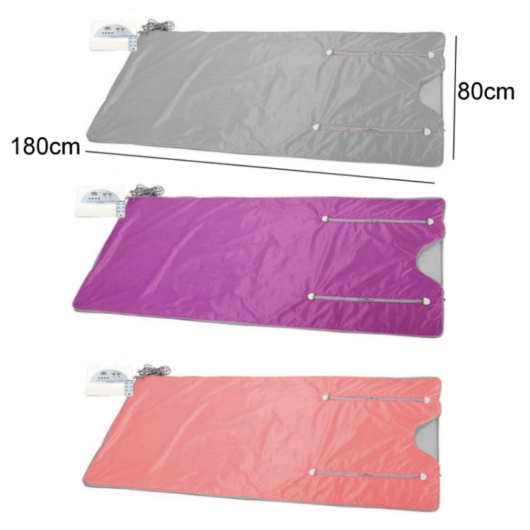Infrared Far-ray Sweat Steaming Zipper Space Blanket Household Whole Body Dehumidifier, Colour:Purple(UK Plug)