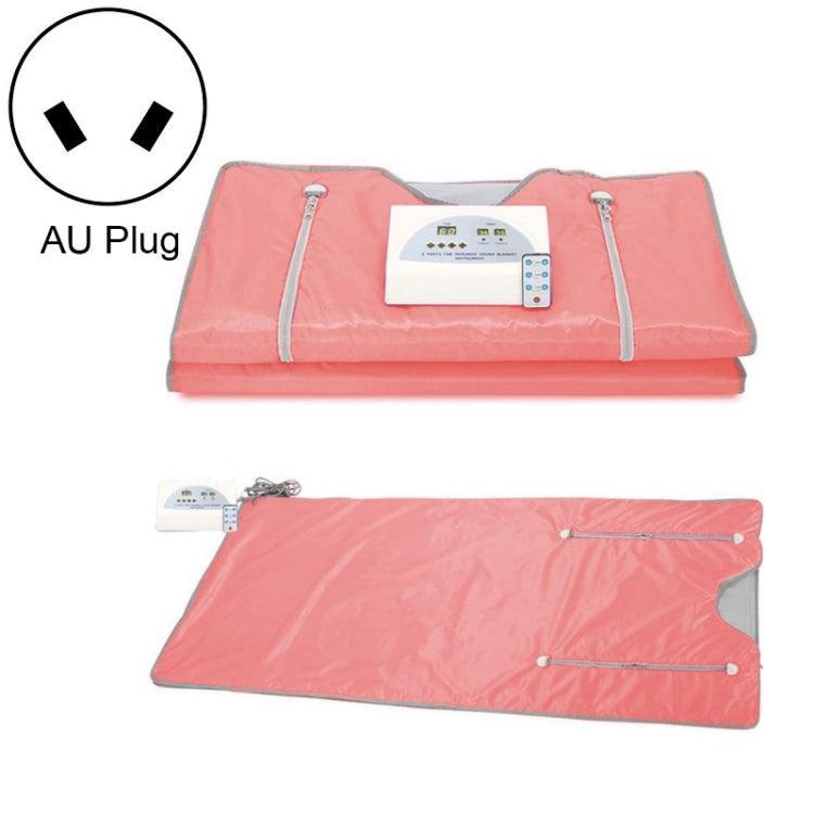Infrared Far-ray Sweat Steaming Zipper Space Blanket Household Whole Body Dehumidifier, Colour:Pink(AU Plug)