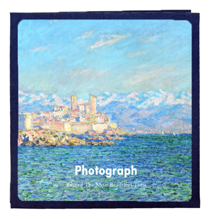 Art Retro DIY Pasted Film Photo Album Family Couple Commemorative Large-Capacity Album, Colour:18 inch Castle(20 White Card Inner Pages)
