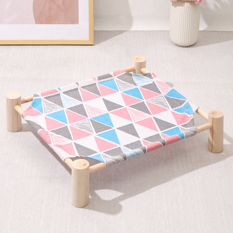 47x52cm Four Seasons Universal Removable And Washable Pet Bed Pet Nest, Style:Small Color Triangle