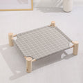 47x52cm Four Seasons Universal Removable And Washable Pet Bed Pet Nest, Style:Small Wooden Gray Bottom