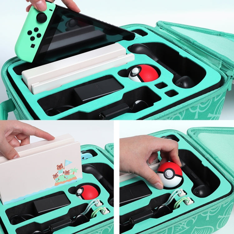 Animal Forest Friends Themed Game Machine Storage Bag For Switch, Style:Vertical section A