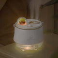 F08 Wireless Water Replenishing Double Spray Humidifier LED Night Light Humidifier(White)