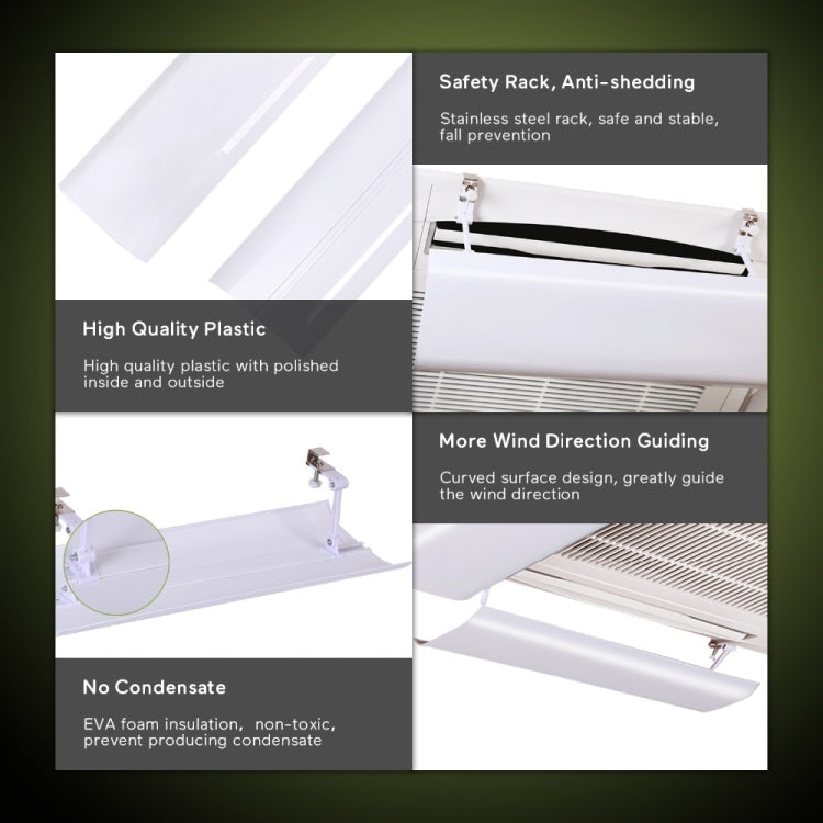 86cm Single Piece Central Air Conditioning Wind Deflector Shield Air-Conditioning Anti Direct Blowing Wind Deflector Board