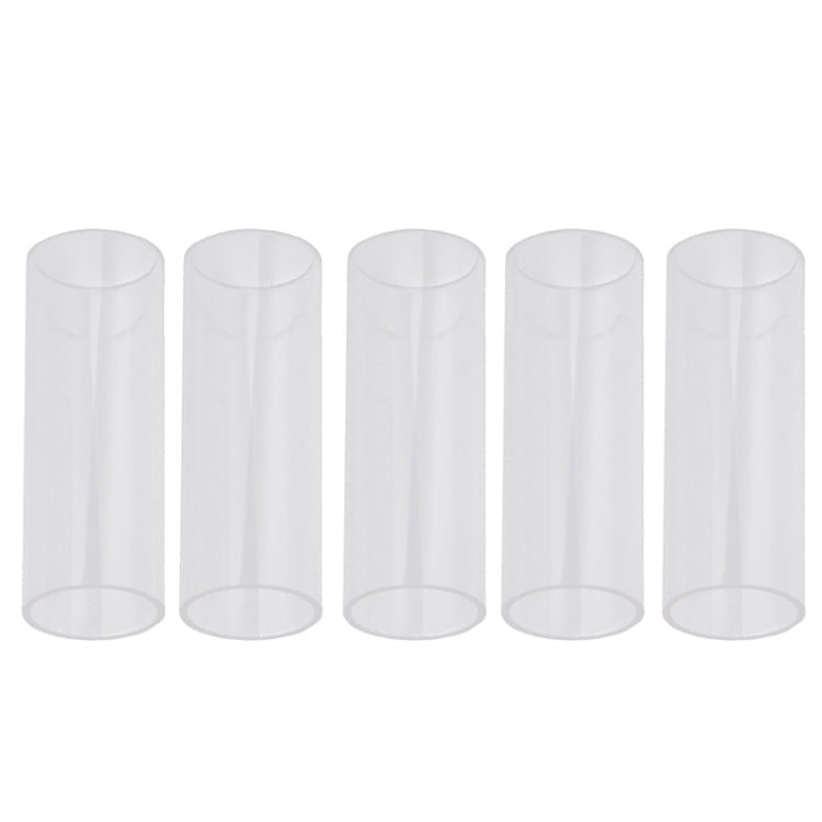 5PCS Acrylic Guitar Slide Tube Folk Slide Block, Size:28mm(Transparent)