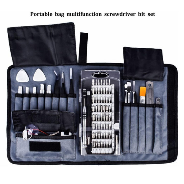 Portable Cloth Bag Mobile Phone Disassembly Maintenance Tool Multi-function Combination Tool Screwdriver Set(Blue)