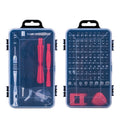 110 in 1 Watch Mobile Phone Disassembly Maintenance Tool Multi-function Chrome Vanadium Steel Screwdriver Set(Black Red)