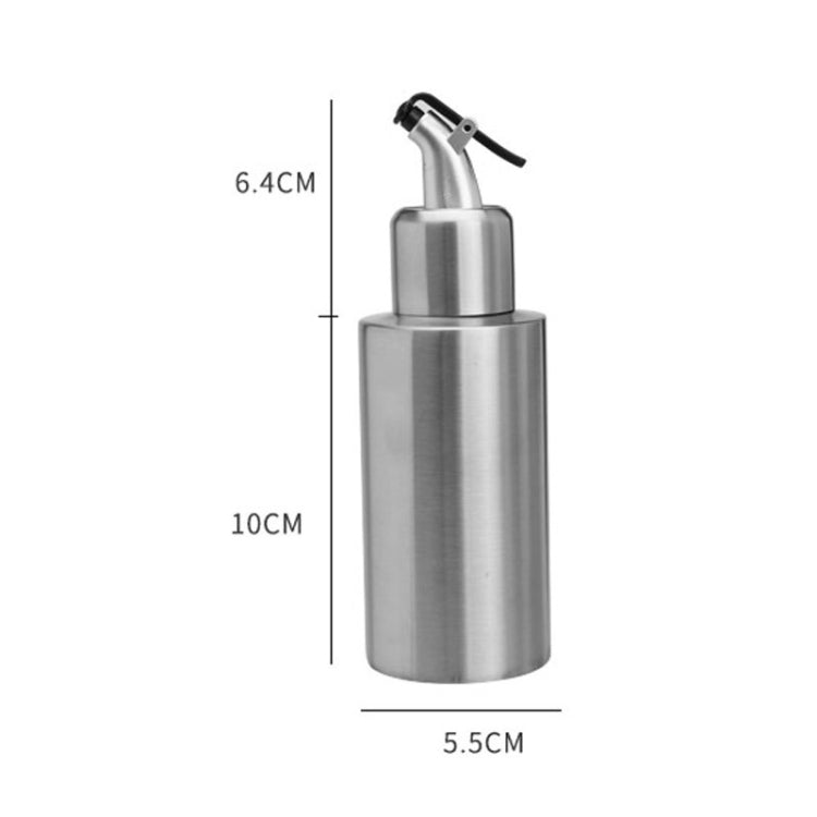 Cylindrical Seasoning Bottle Stainless Steel Oil Pot, Capacity:250 ml(B)