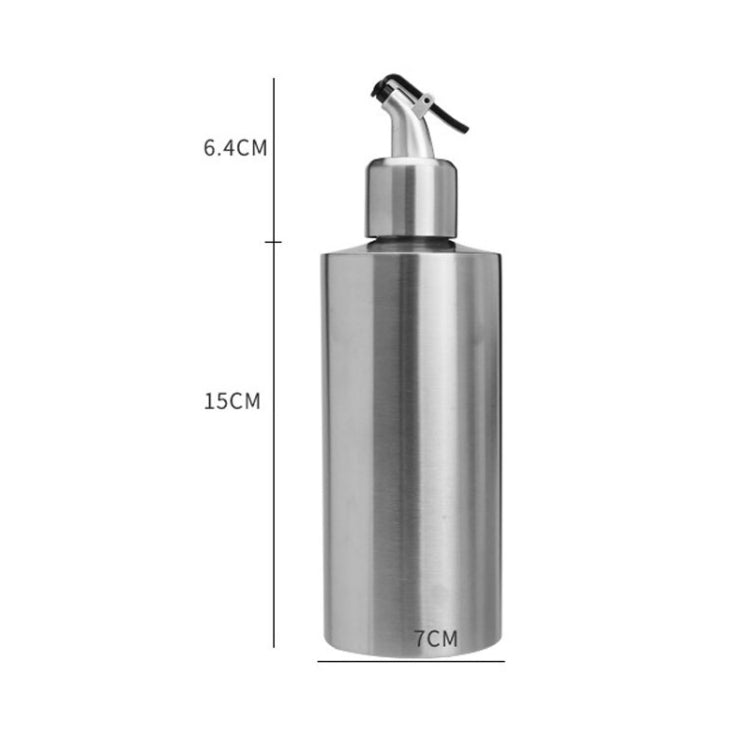 Cylindrical Seasoning Bottle Stainless Steel Oil Pot, Capacity:550 ml(B)