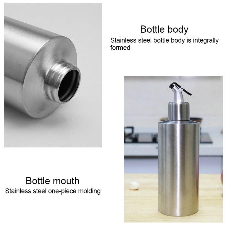 Cylindrical Seasoning Bottle Stainless Steel Oil Pot, Capacity:550 ml(B)