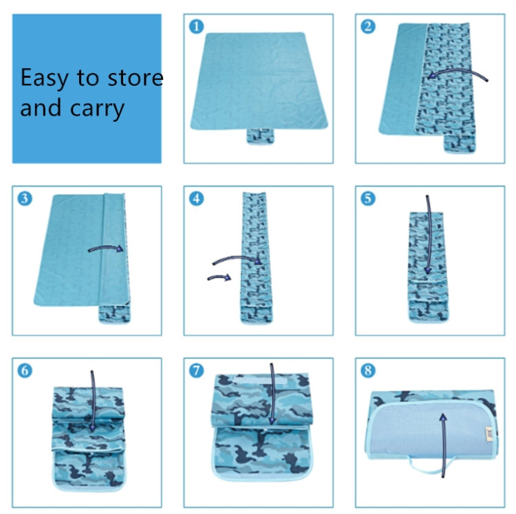 Picnic Mat Outdoor Portable Supplies Moisture Proof Picnic Grass Mat, Size:145X80CM(Lily)