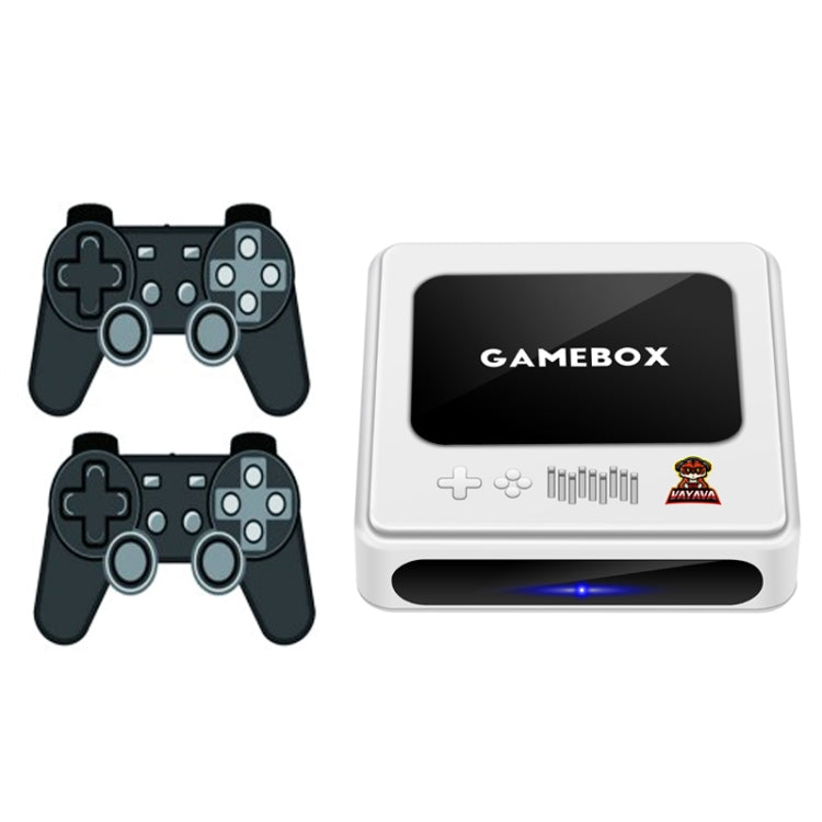 GD10 32G Built-In 10000+ Games Dual System Set-Top Box 3D Home 4K HD  TV Game Console Box AU Plug(White)