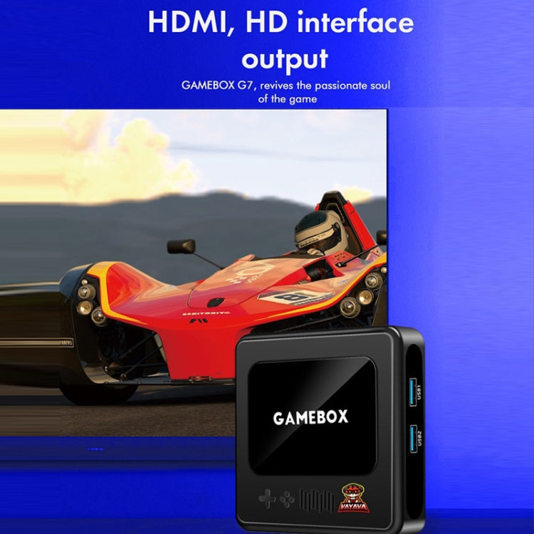 GD10 32G Built-In 10000+ Games Dual System Set-Top Box 3D Home 4K HD  TV Game Console Box US Plug(Black)