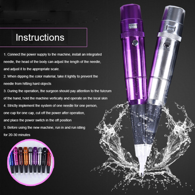 Semi-Permanent Tattoo Pen Apprentice Bleaching Lip Tattoo Eyebrow Instrument(Black)