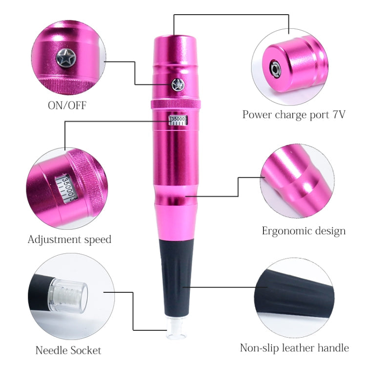 Semi-Permanent Tattoo Pen Apprentice Bleaching Lip Tattoo Eyebrow Instrument(Black)