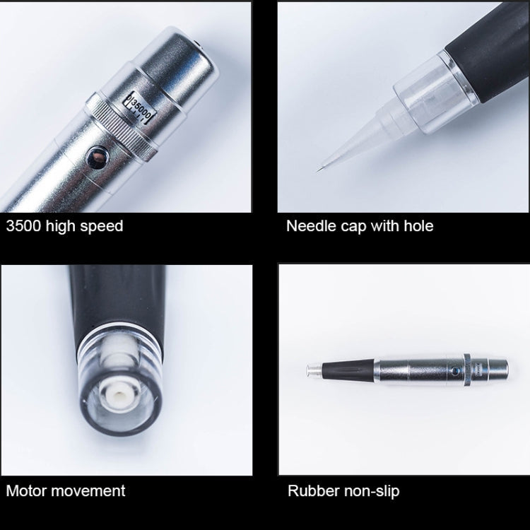 Semi-Permanent Tattoo Pen Apprentice Bleaching Lip Tattoo Eyebrow Instrument(Black)