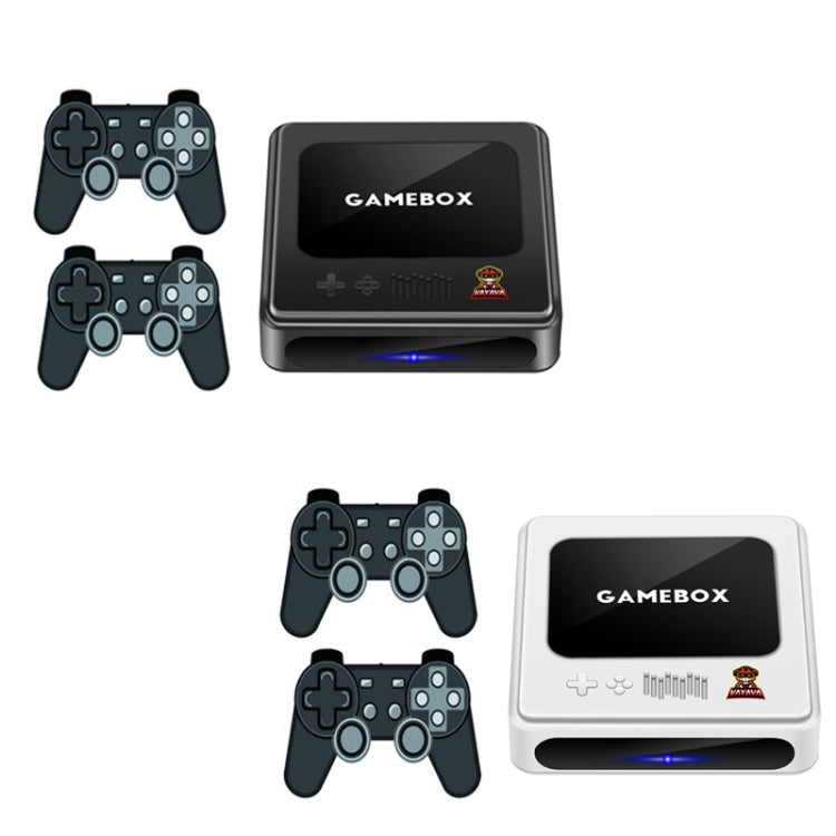 GD10 256G Built-In 60000+ Games Dual System Set-Top Box 3D Home 4K HD  TV Game Console Box EU Plug(Black)